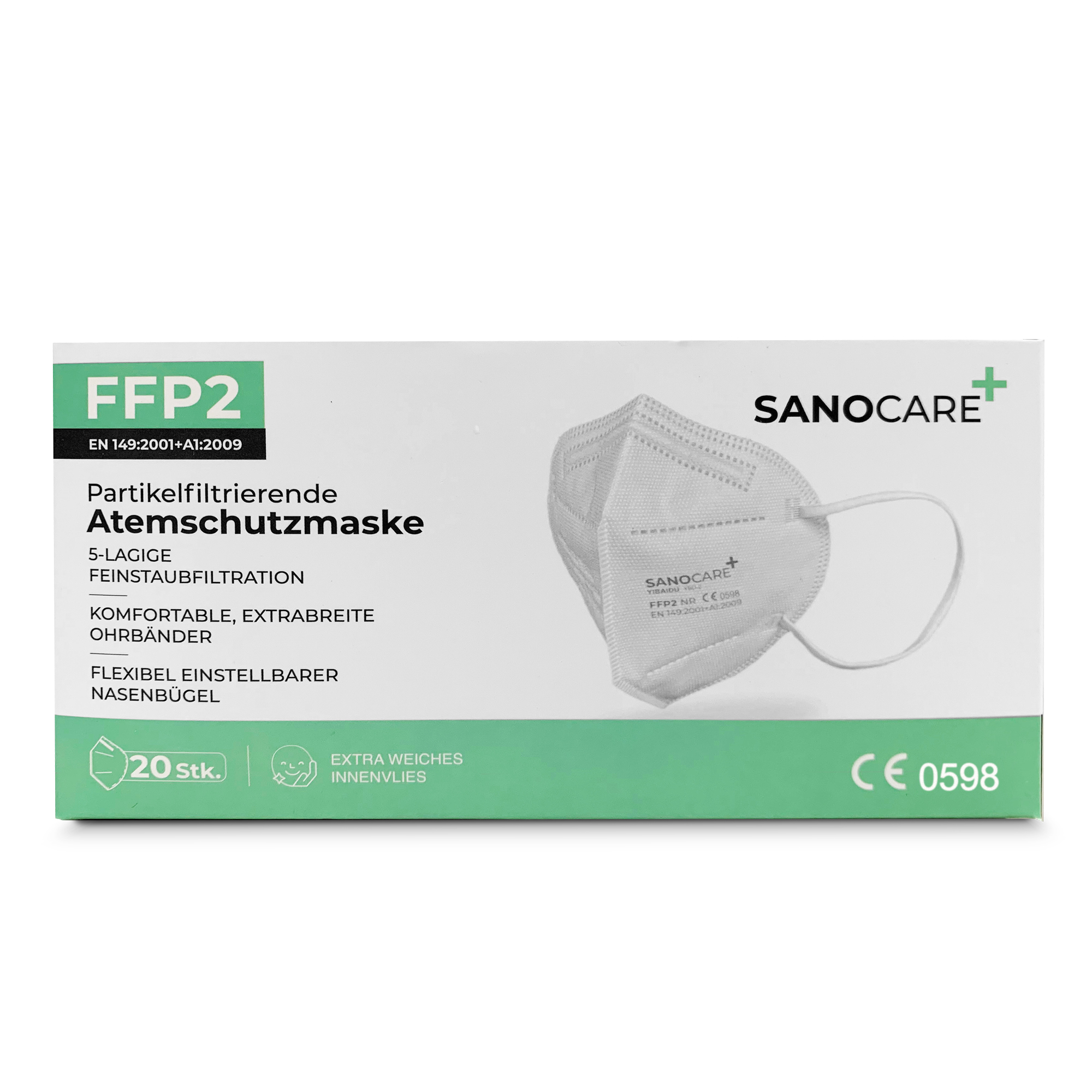 Sanocare FFP2-Schutzmaske bei Kröner Medizintechnik